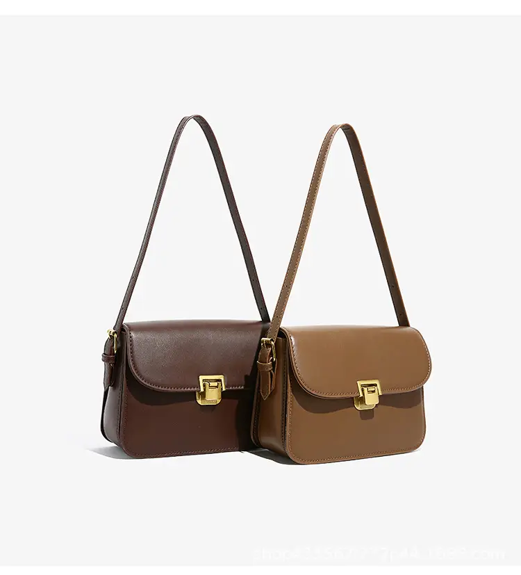 White Women's Western Style Lock Shoulder Bag 2023 β feature 9