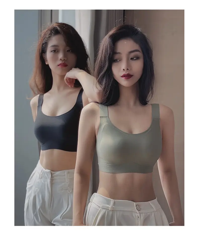 Women's Seamless Anti-Sagging Bra Pink CF Cup — feature 22