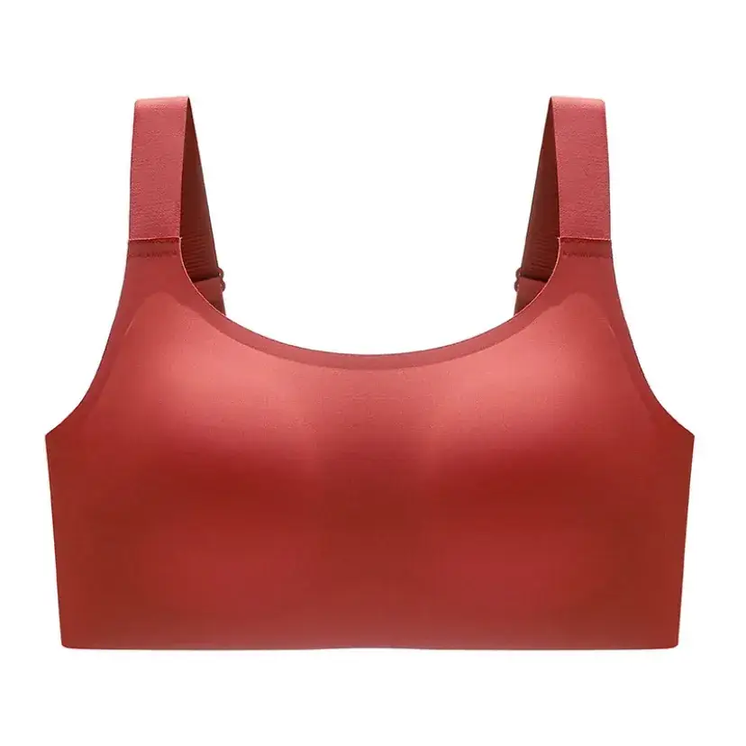 Women's Seamless Anti-Sagging Bra Pink CF Cup - Image 7