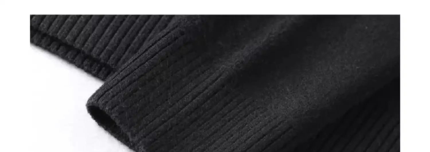 Men's 2023 Turtleneck Sweater Grey Korean Style Semi Knitted — feature 19