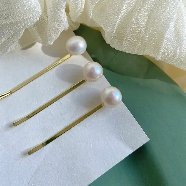 French Pearl Hair Clips for Women Elegant Classical Style - Image 2