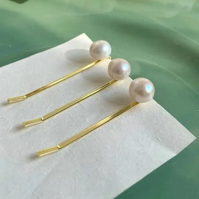 French Pearl Hair Clips for Women Elegant Classical Style - Image 3