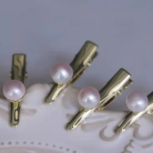 Copper Plated Pearl Hairpin Clip for Women - Image 5