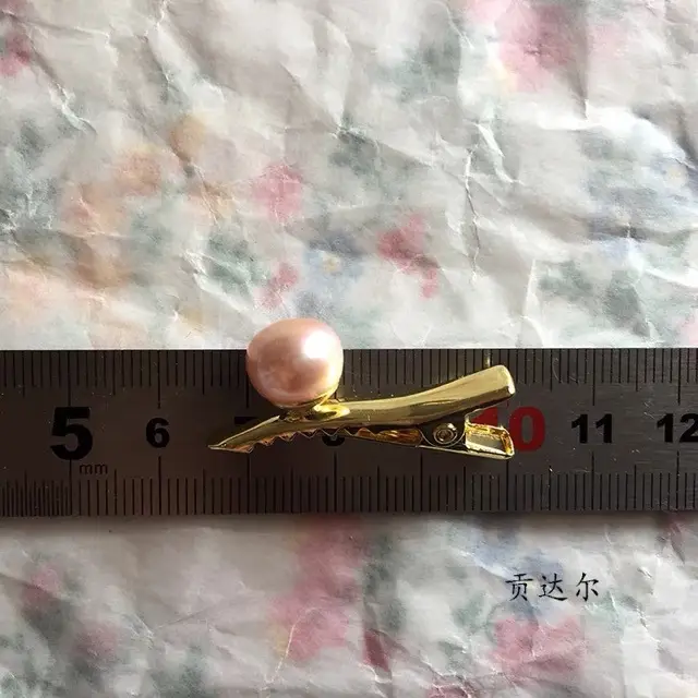 Copper Plated Pearl Hairpin Clip for Women - Image 2