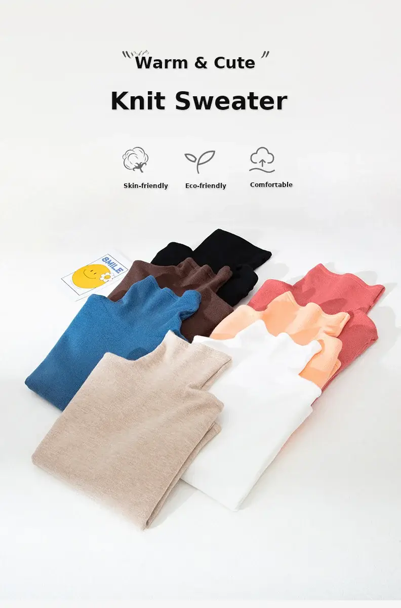 Autumn Half Turtleneck Knitwear for Boys Girls 2025 — feature 1
