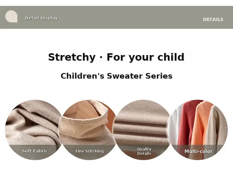 Autumn Half Turtleneck Knitwear for Boys Girls 2025 — feature 11