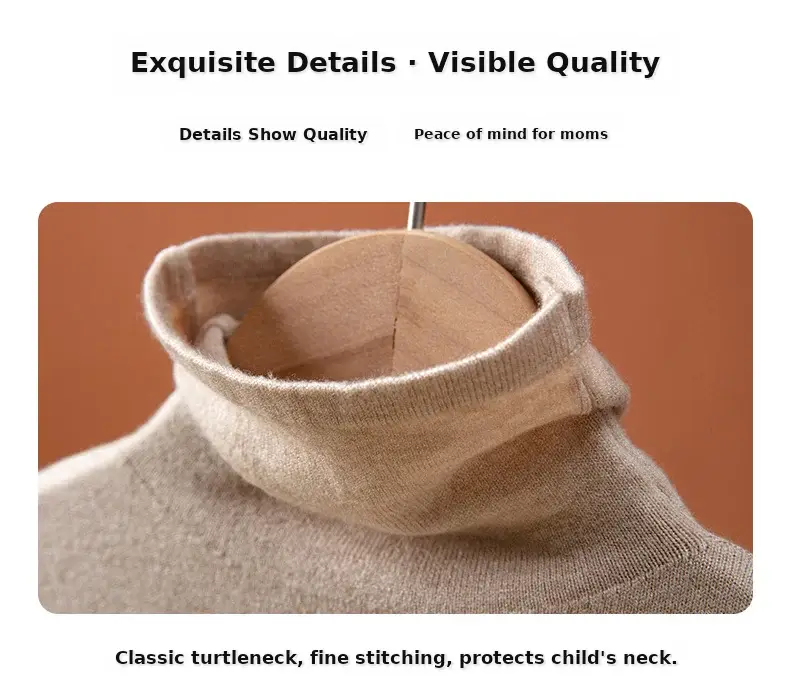 Autumn Half Turtleneck Knitwear for Boys Girls 2025 — feature 12