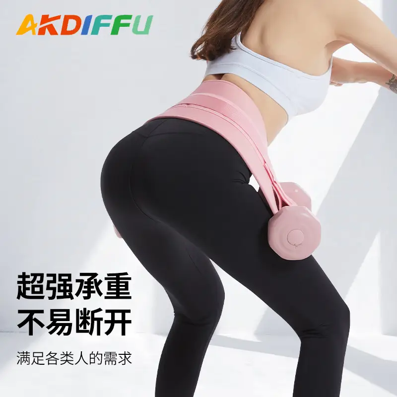 Spot Yoga Belt Dumbbell Cantilever Abdominal Suspension Training Belt Waist Fitness Hip Thrust Weight-Bearing Belt - Image 2