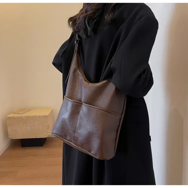Women Large Capacity Brown Tote Bag 2023 — feature 11