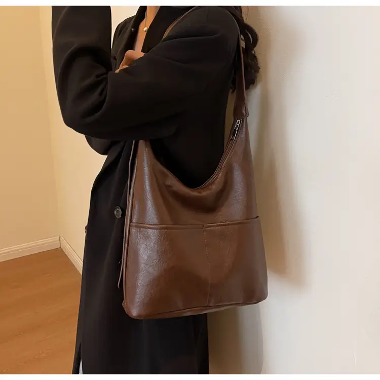 Women Large Capacity Brown Tote Bag 2023 — feature 12