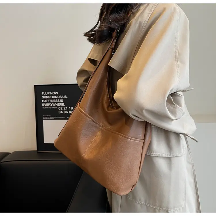 Women Large Capacity Brown Tote Bag 2023 — feature 20