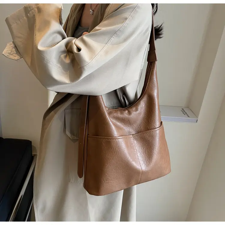 Women Large Capacity Brown Tote Bag 2023 — feature 21