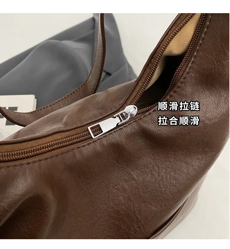 Women Large Capacity Brown Tote Bag 2023 — feature 3