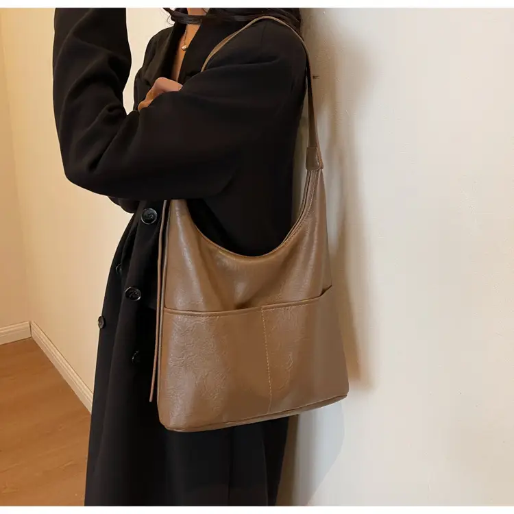 Women Large Capacity Brown Tote Bag 2023 — feature 8