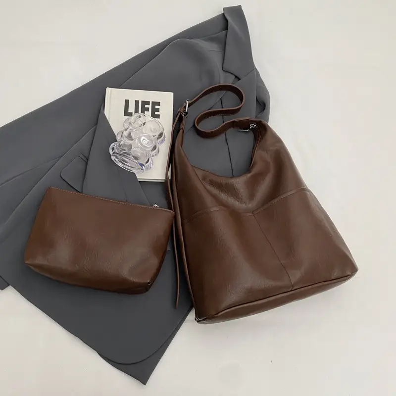 Women Large Capacity Brown Tote Bag 2023