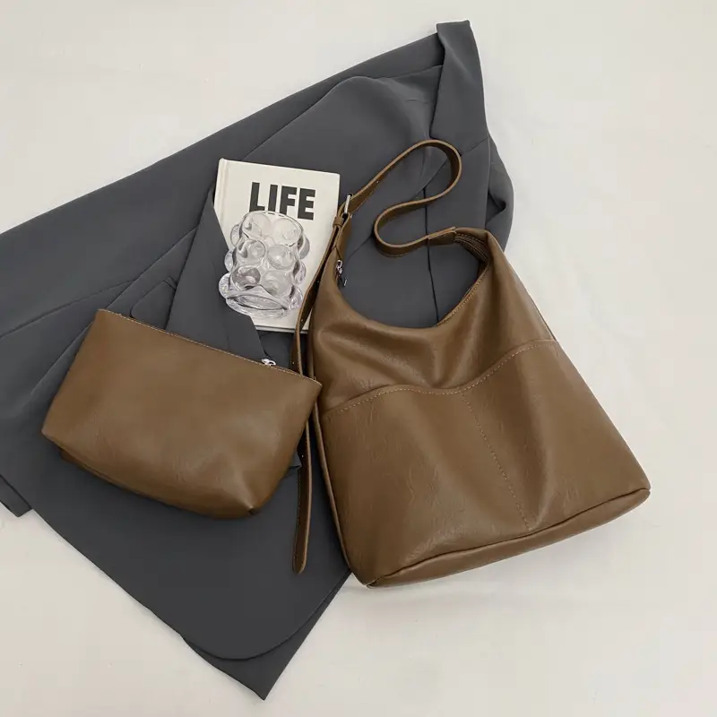 Women Large Capacity Brown Tote Bag 2023