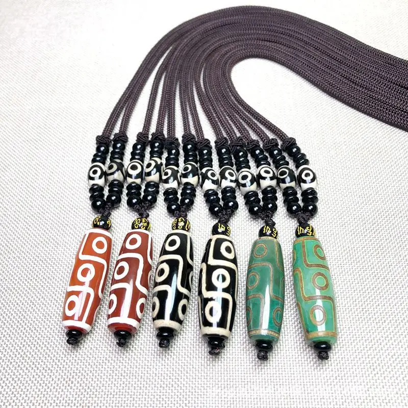 Ethnic Xizang Agate Beads Necklace Chain for Men Women - Image 6