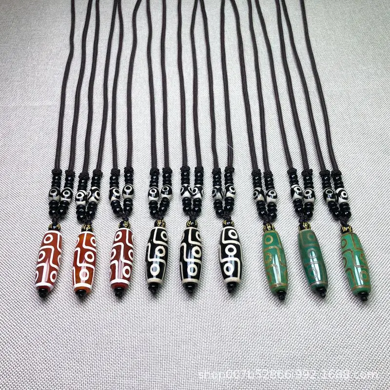 Ethnic Xizang Agate Beads Necklace Chain for Men Women - Image 7