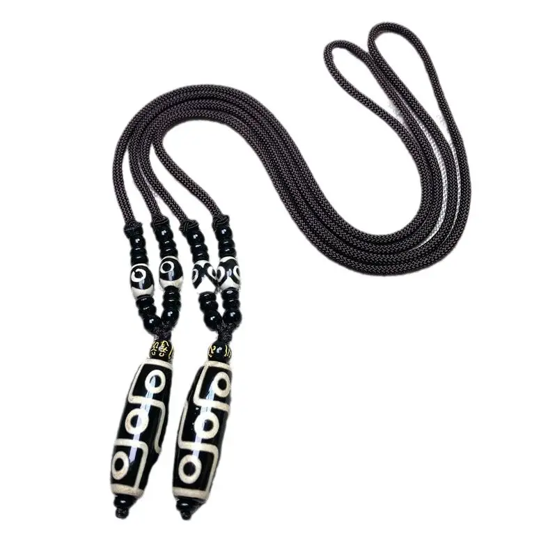 Ethnic Xizang Agate Beads Necklace Chain for Men Women - Image 8