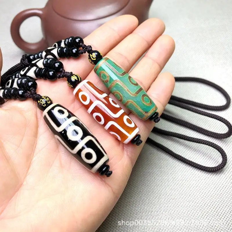 Ethnic Xizang Agate Beads Necklace Chain for Men Women — feature 8