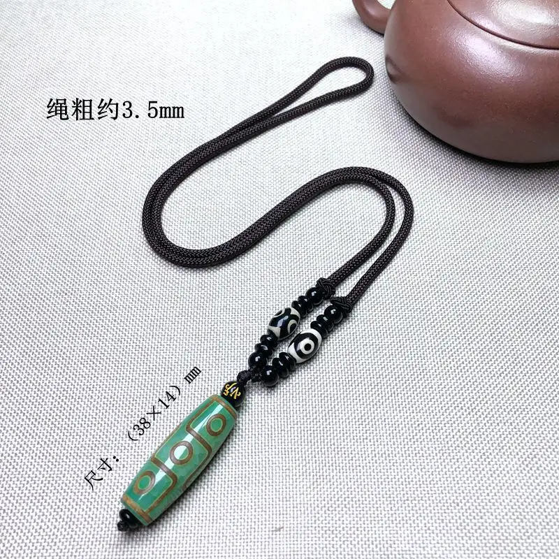 Ethnic Xizang Agate Beads Necklace Chain for Men Women - Image 2