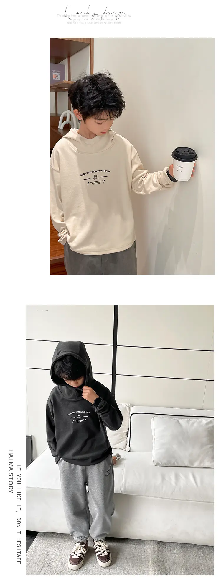 2025 Boys Hooded Thermal T-Shirt Black — feature 7