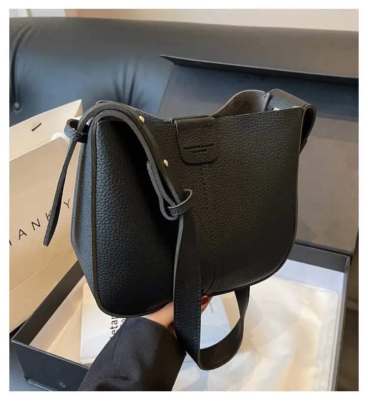 Women's Tan Bucket Bag with Crossbody Strap 2025 — feature 10