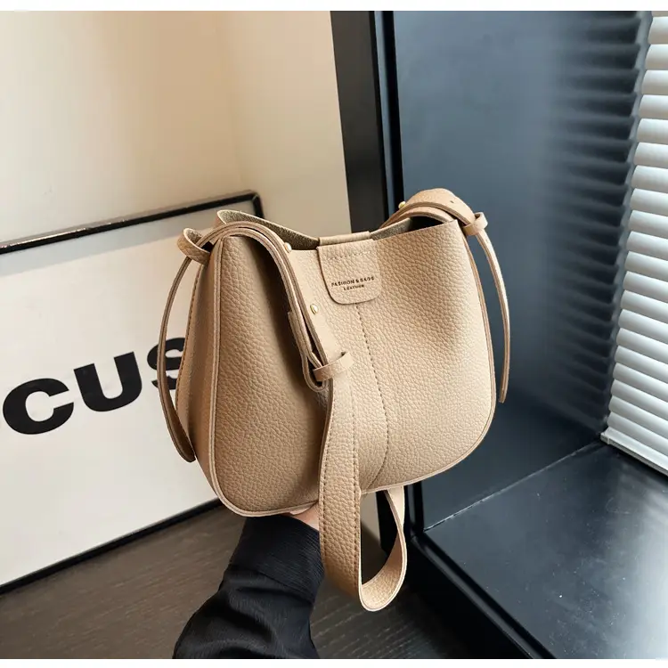 Women's Tan Bucket Bag with Crossbody Strap 2025 — feature 20