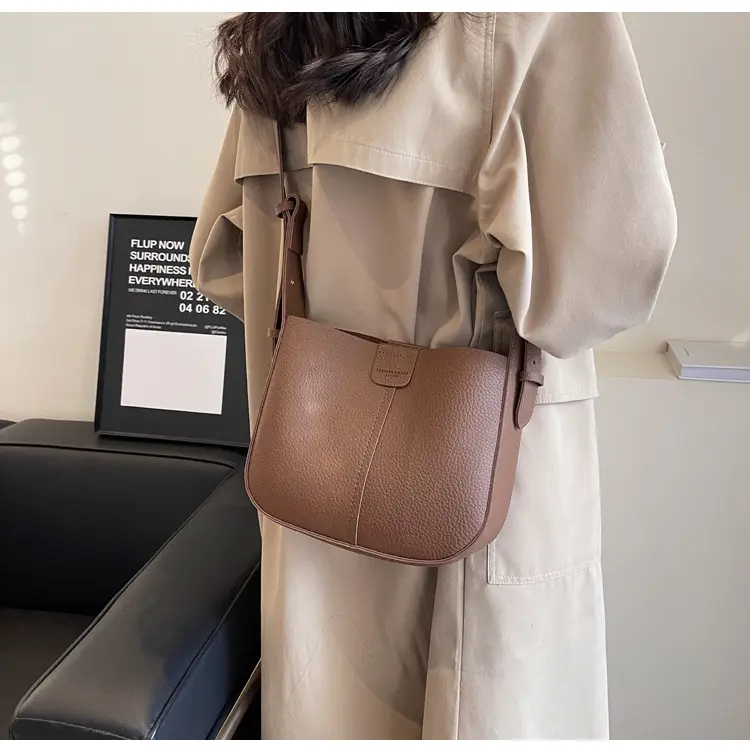 Women's Tan Bucket Bag with Crossbody Strap 2025 — feature 29