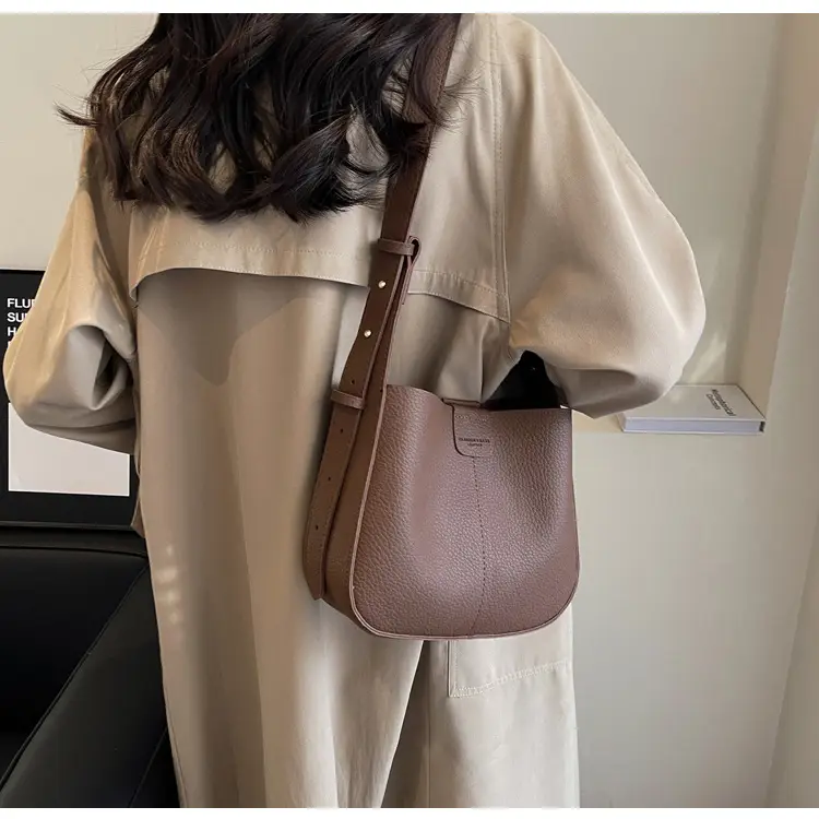 Women's Tan Bucket Bag with Crossbody Strap 2025 — feature 31