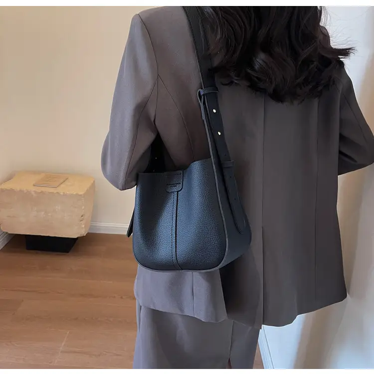 Women's Tan Bucket Bag with Crossbody Strap 2025 — feature 35