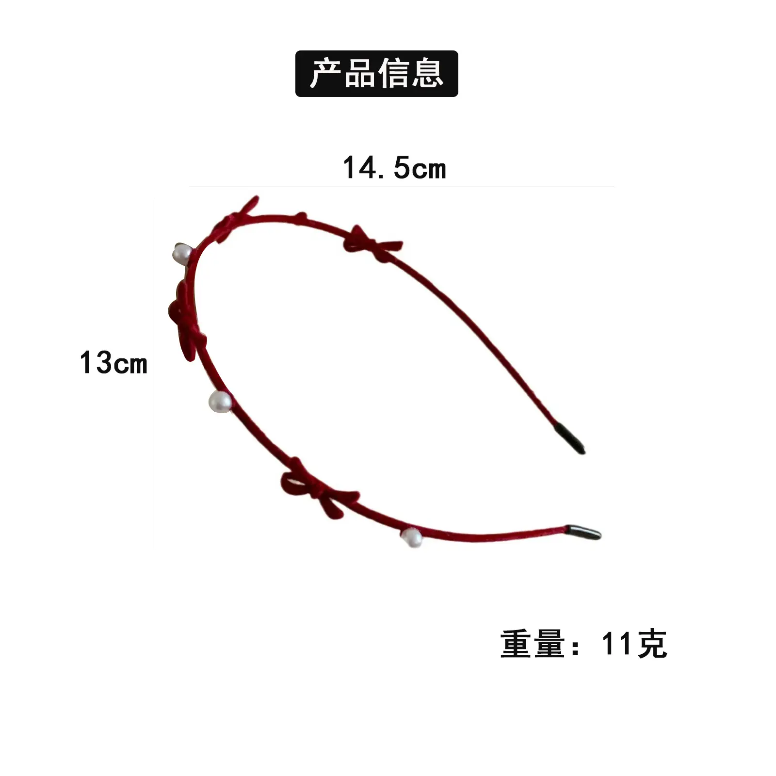 Retro Bow Headband for Women Autumn Winter — feature 2