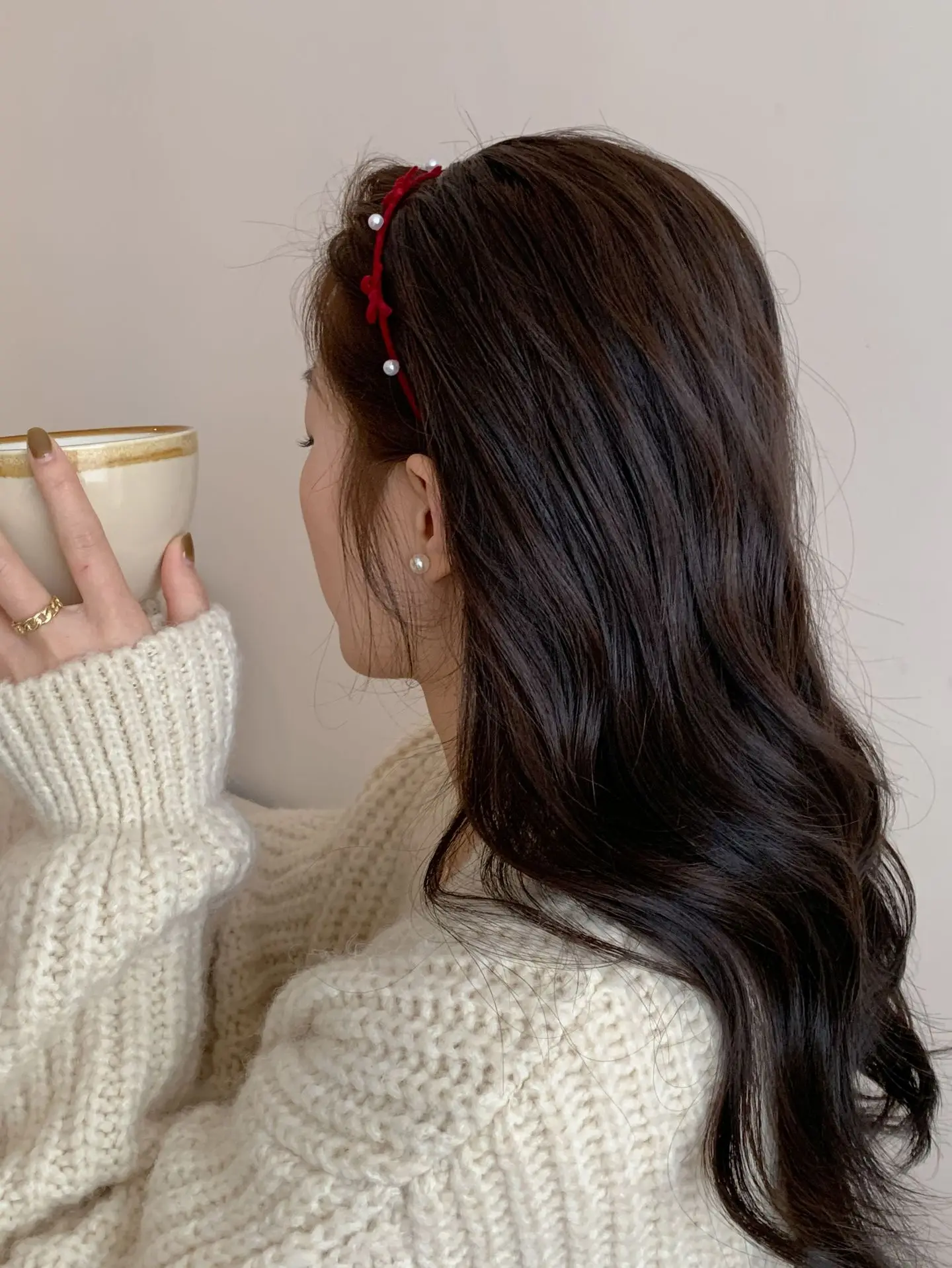 Retro Bow Headband for Women Autumn Winter — feature 7