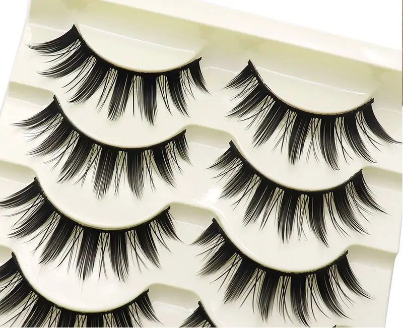 False Eyelashes Set Thick Black 3 Pcs — feature 5