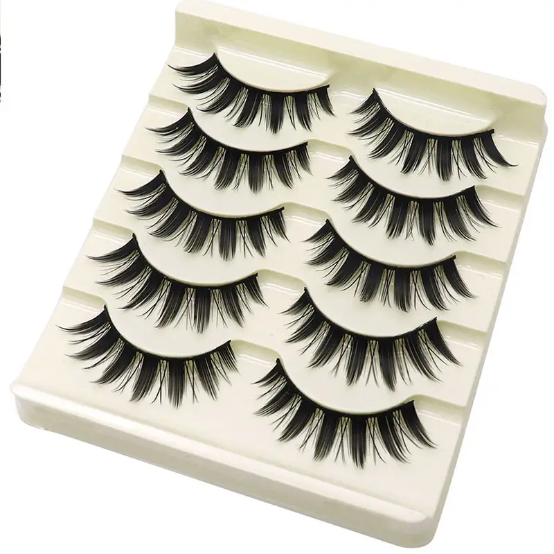 False Eyelashes Set Thick Black 3 Pcs — feature 6