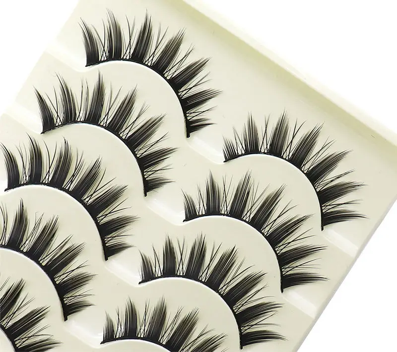 False Eyelashes Set Thick Black 3 Pcs — feature 7