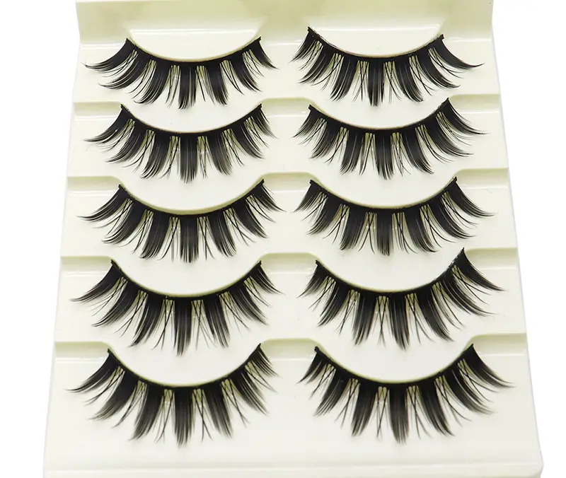 False Eyelashes Set Thick Black 3 Pcs — feature 9