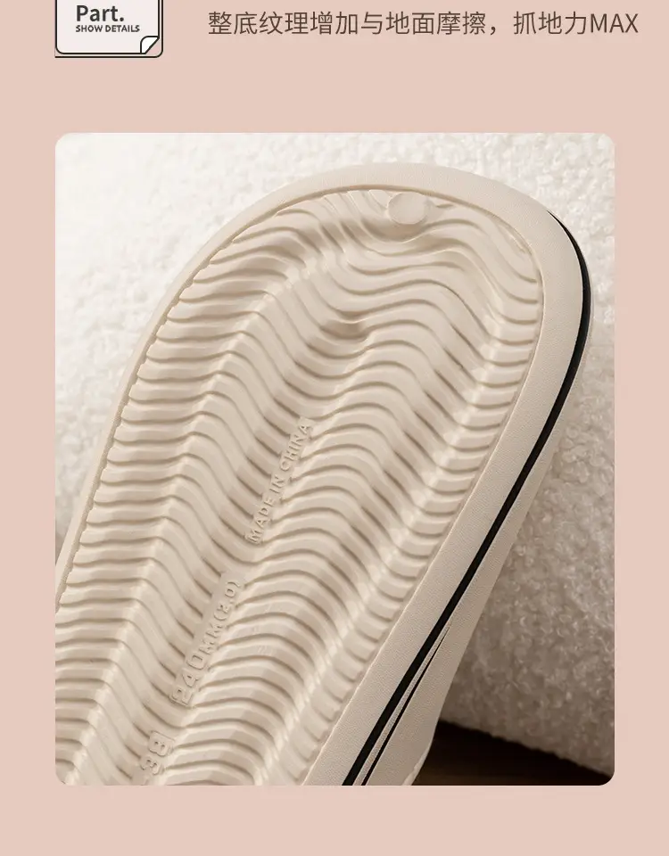 Waterproof Cotton Slippers Winter Indoor Women's Household Thickened Warm Non-slip Cute Couple's fleece-lined Cotton Slippers Two-wear Heel — feature 10