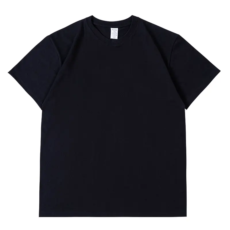 Blue Cotton T-Shirt 230g Pure Cotton Loose Fit - Image 2
