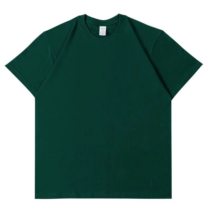 Blue Cotton T-Shirt 230g Pure Cotton Loose Fit - Image 9