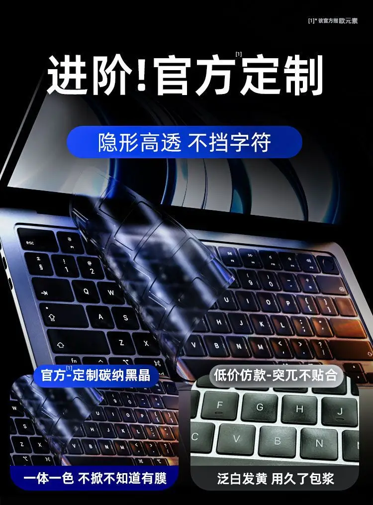 For Apple macbook keyboard film m3 air15 computer 13.6 M4 notebook pro16/14 inch 13.3 Digital, Computer — feature 14
