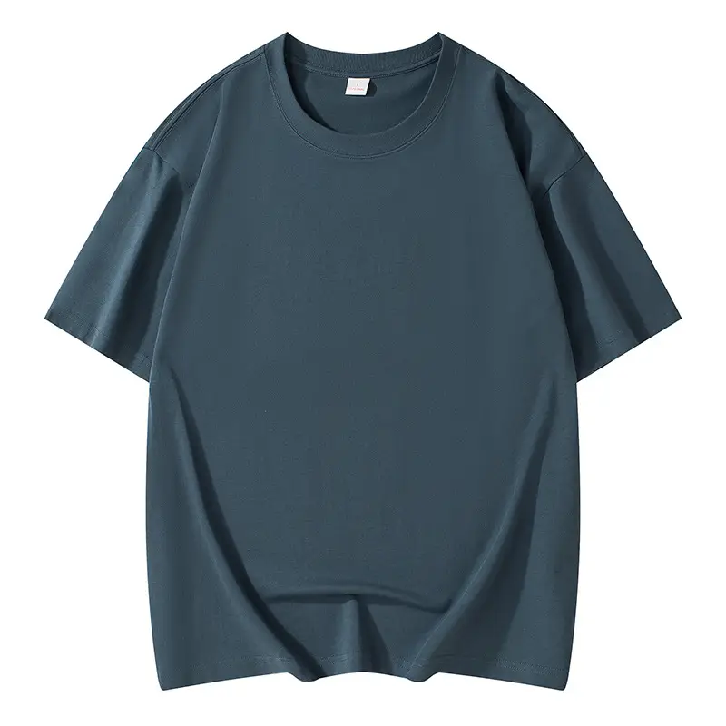 Black Cotton Loose T-Shirt Short Sleeve Round Neck - Image 13