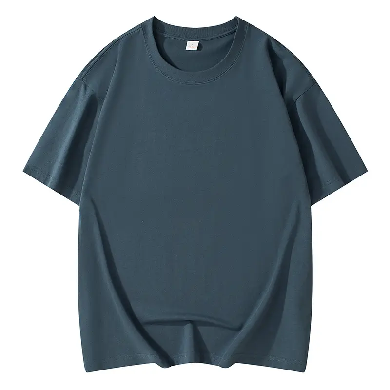 Black Cotton Loose T-Shirt Short Sleeve Round Neck - Image 8