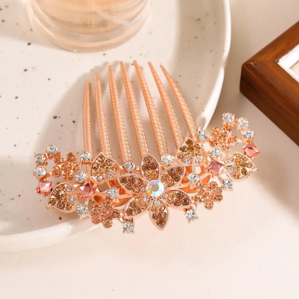 Japanese Korean Hair Clip with Diamond Bangs Updo - Image 4