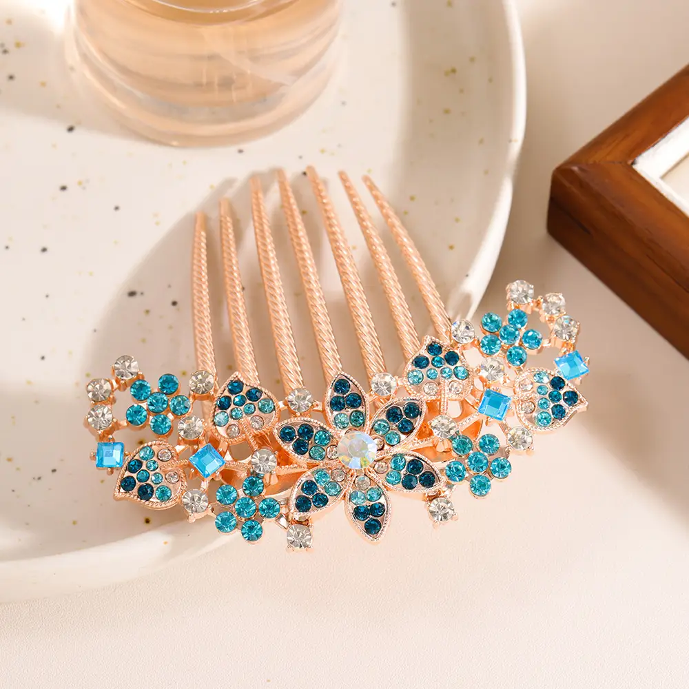 Japanese Korean Hair Clip with Diamond Bangs Updo - Image 2