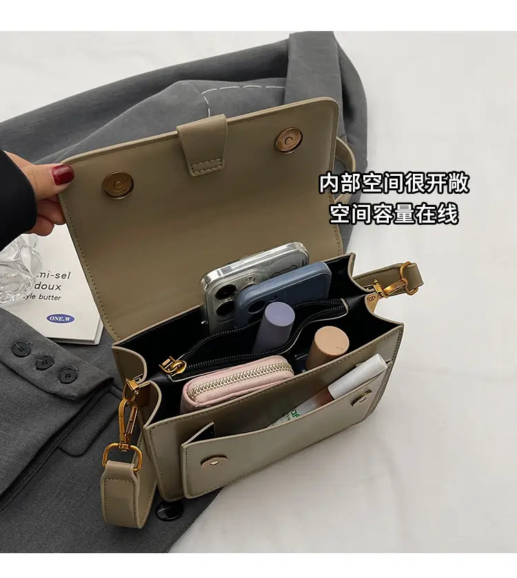 Women's Black Shoulder Messenger Bag 2023 — feature 9