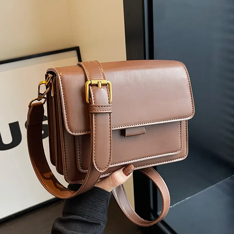 Women's Black Shoulder Messenger Bag 2023 - Image 3