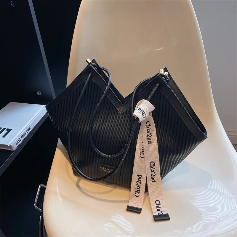 Canvas Shoulder Bag 2023 New Fashion Contrast Color - Image 3