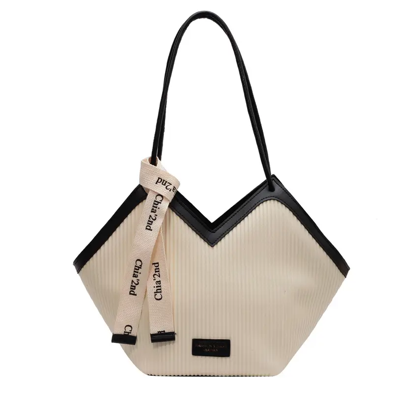 Canvas Shoulder Bag 2023 New Fashion Contrast Color - Image 5