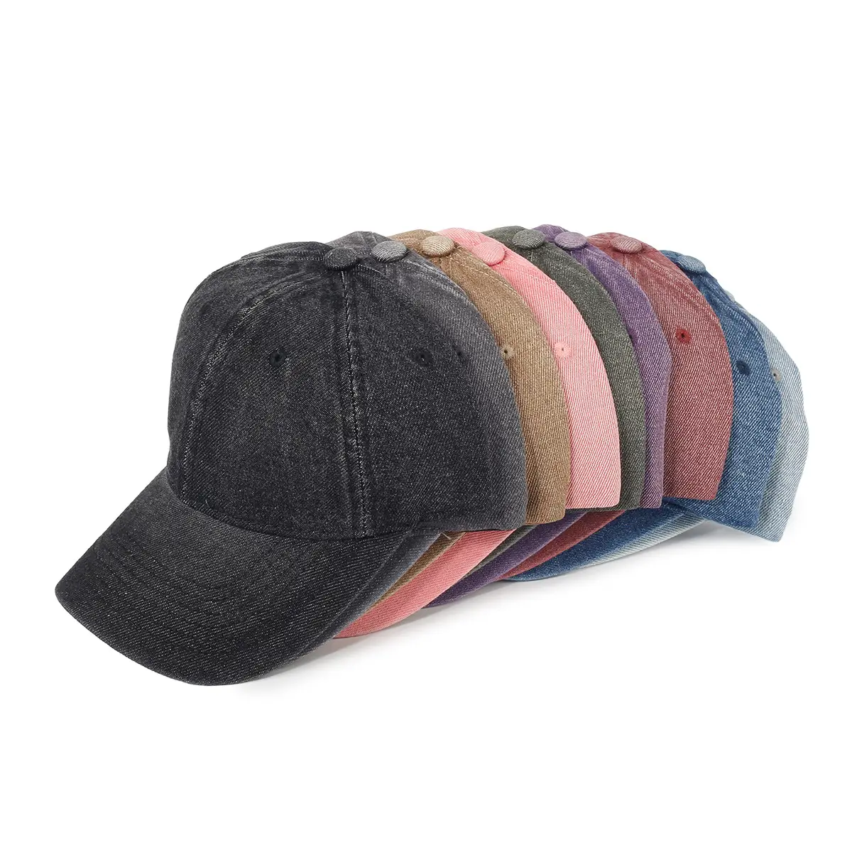 Washed Denim Baseball Cap for Men Women Sun Protection — feature 13